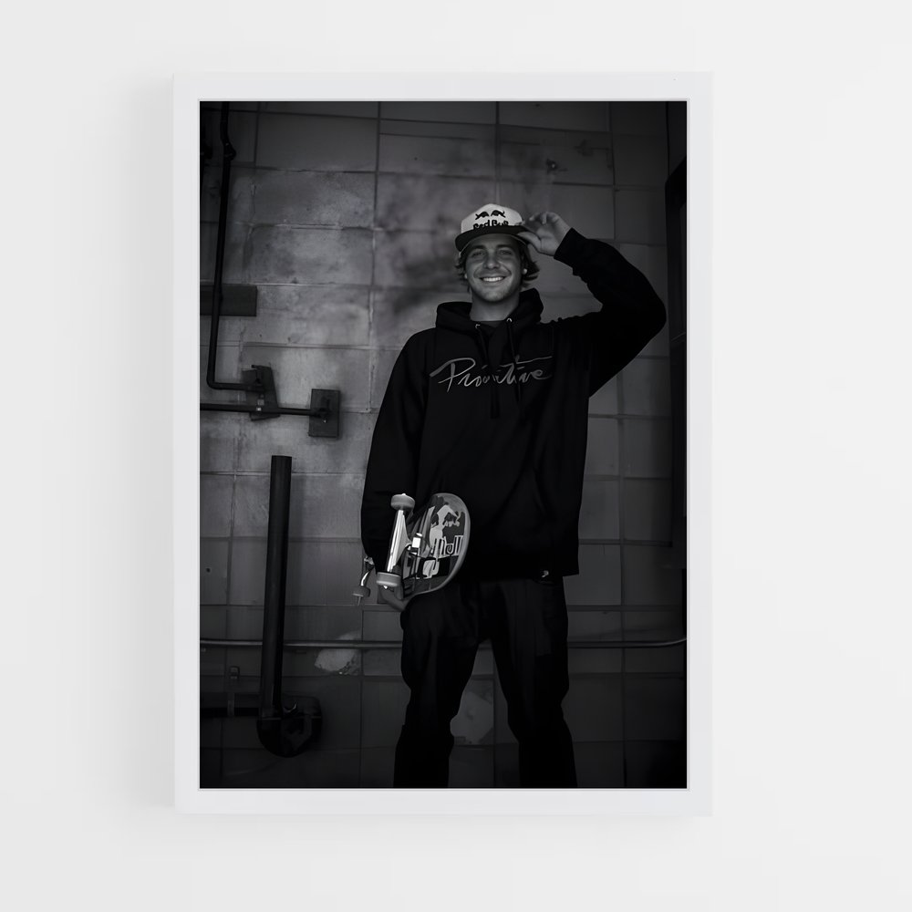 Poster Skate et Ombre – affiche Skateboard (vue 3)